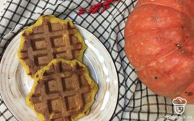 Тыквенные вафли — Рецепт с фото