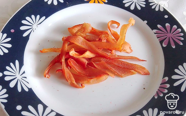 Вяленые кальмары по-домашнему — Рецепт с фото