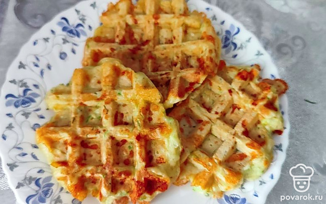 Кабачковые вафли с сыром — Рецепт с фото