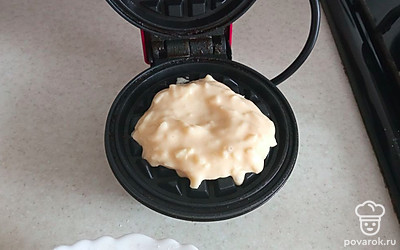 Жарим в вафельнице.