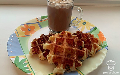 Подавать с любимым напитком. Сегодня у меня какао с маршмеллоу.