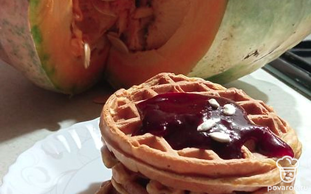 Вафли с тыквенным пюре — Рецепт с фото