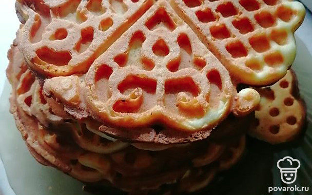 Домашние вафли с ванилином — Рецепт с фото