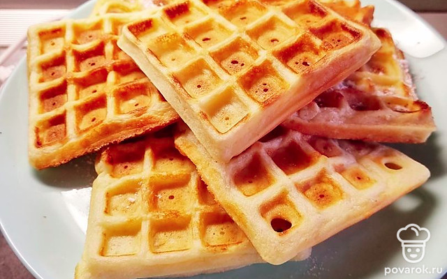 Вафли пышные домашние — Рецепт с фото