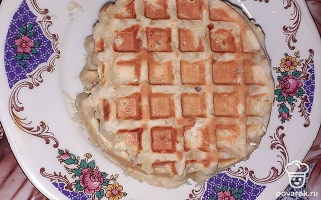 Рисовые вафли с бананом — Рецепт с фото