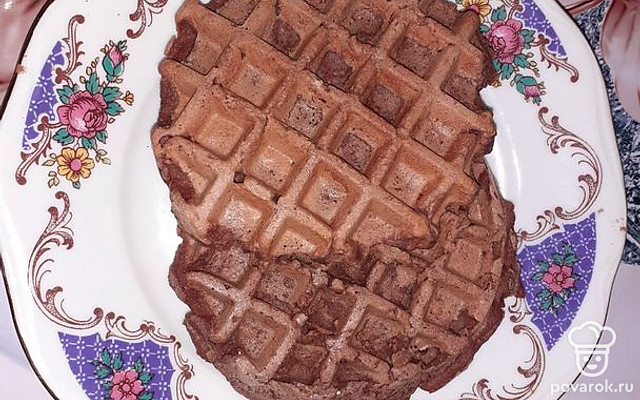 Шоколадные вафли из рисовой муки — Рецепт с фото