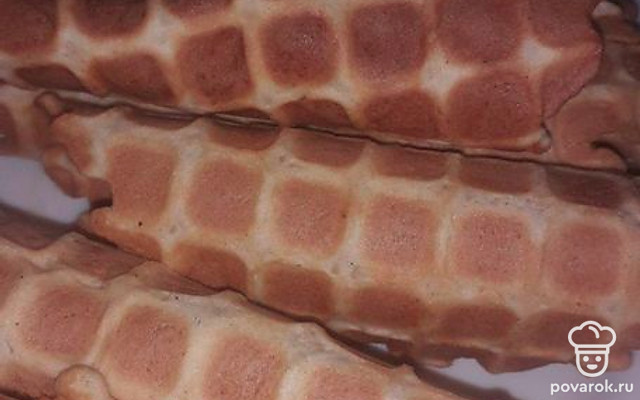 Тонкие вафли «Хрустяшки» — Рецепт с фото