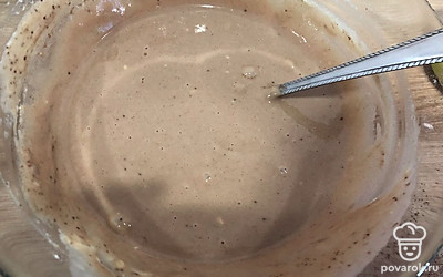 Добавляем какао и перемешиваем.