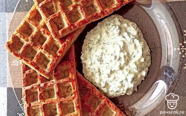 Мясные вафли — Рецепт с фото