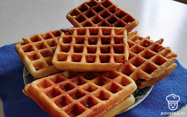 Домашние вафли родом из детства — Рецепт с фото