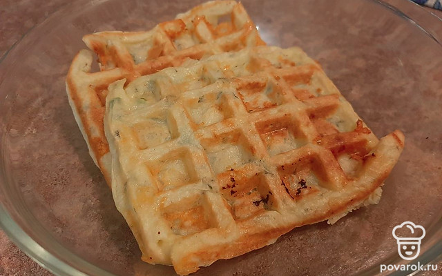 ПП сырные вафли на завтрак — Рецепт с фото