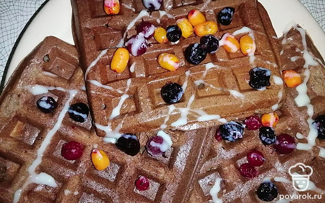 Банановые вафли некалорийные — Рецепт с фото