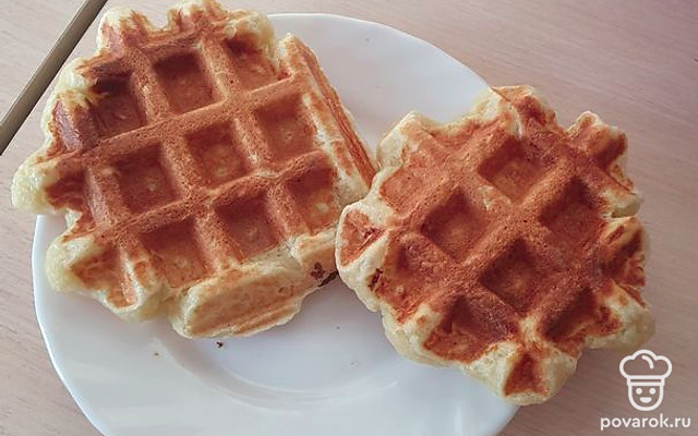 Творожно-банановые вафли — Рецепт с фото