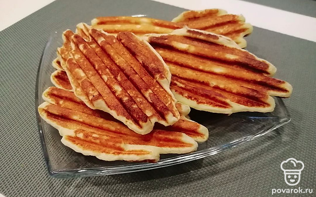 Творожные вафли на электрогриле — Рецепт с фото