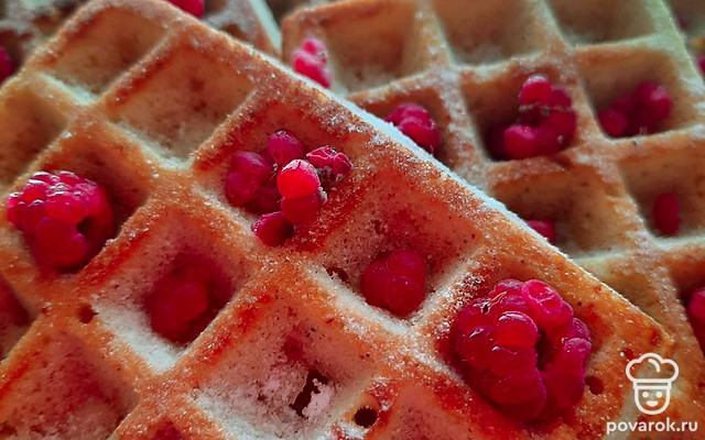 Мягкие венские вафли со слегка хрустящей корочкой — Рецепт с фото