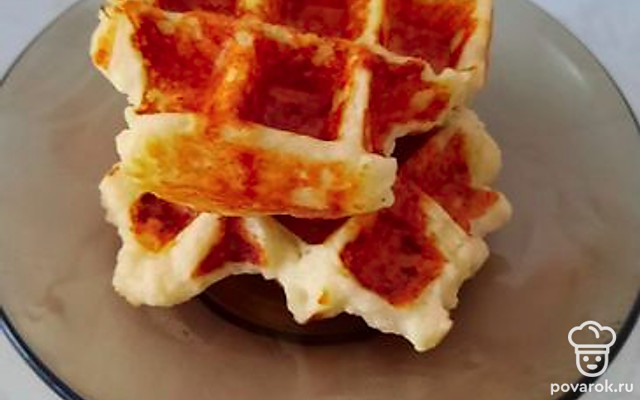 Простые творожные вафли — Рецепт с фото