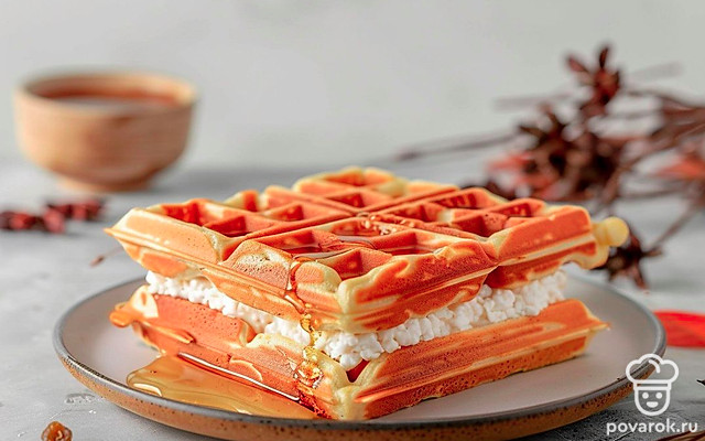 Вкусные вафли в вафельнице — Рецепт с фото