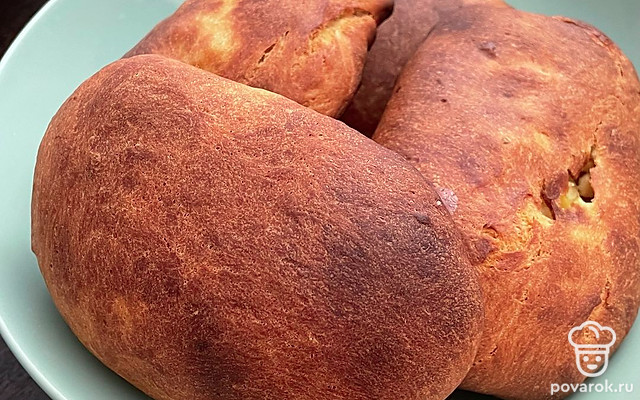 Пирожки с яблоками из дрожжевого теста — Рецепт с фото