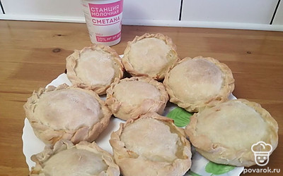 Элеши с картофелем и курицей готовы. 