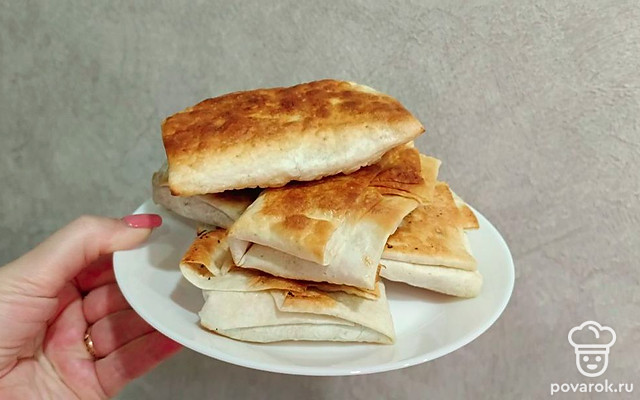 Ленивые чебуреки за 30 минут — Рецепт с фото