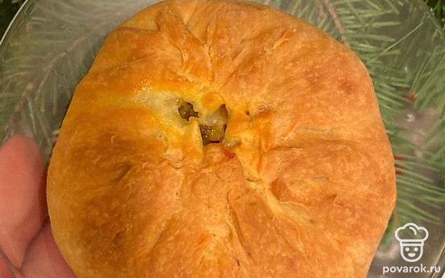 Пирожки с рисом, изюмом и тыквой — Рецепт с фото