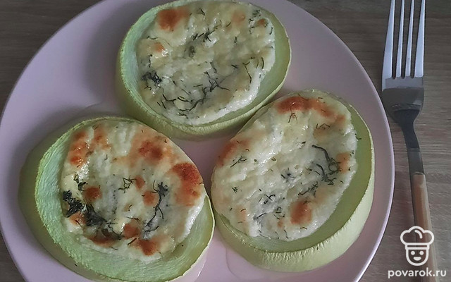 Запеченные кабачки с сыром — Рецепт с фото