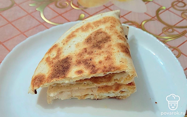 Легкая закуска «Тортилья с омлетом» — Рецепт с фото