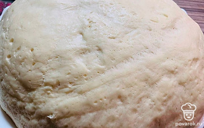 Замешайте тесто и оставьте его подниматься до тех пор, пока оно не увеличится в 2-3 раза. 