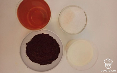 Подготовим все необходимые ингредиенты для приготовления кофейного коктейля.