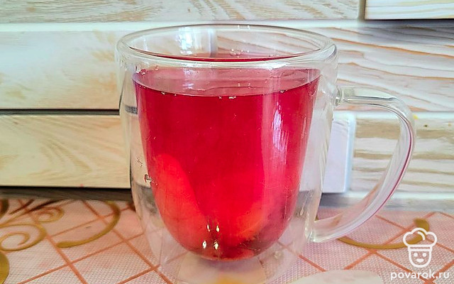 Освежающий мандариновый компот с малиной и красной смородиной — Рецепт с фото