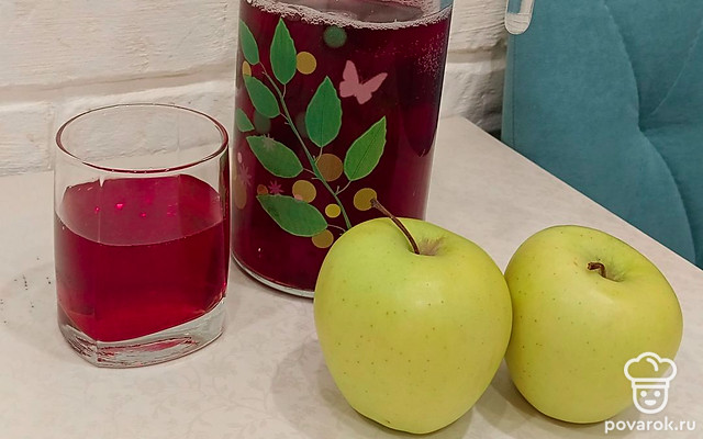 Компот из сухофруктов и черной смородины — Рецепт с фото