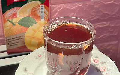 В компот добавляем сок.