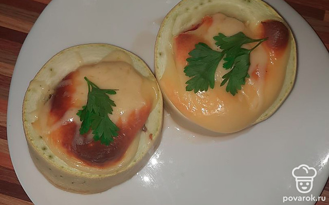 Фаршированные гнезда из кабачков — Рецепт с фото