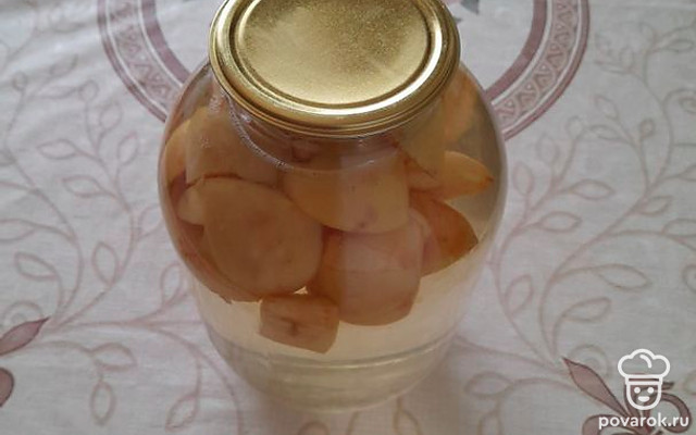 Яблочный компот с насыщенным вкусом на зиму — Рецепт с фото