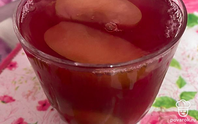 Компот яблочно-сливовый — Рецепт с фото