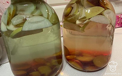 Заливаем кипятком на 25 минут.