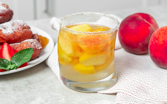 Персиковый компот на зиму — Рецепт с фото