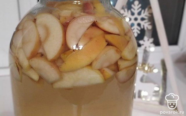 Концентрированный яблочный компот — Рецепт с фото