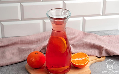 Готовый напиток придержите до полного остывания в течении 10-15 минут, затем разливайте и подавайте на стол.