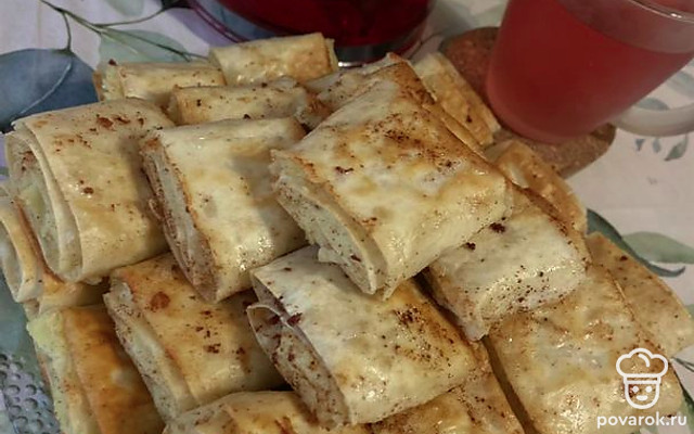 Вертуты с картошкой в лаваше — Рецепт с фото