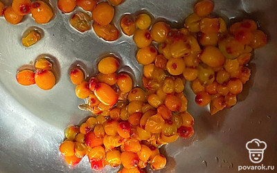 Облепиху промойте.