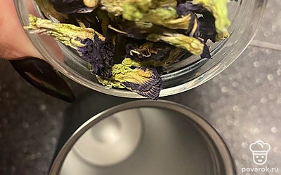 Анчан высыпать в термос.