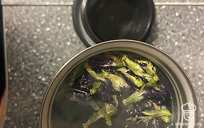 Залить кипятком.