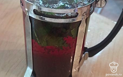 Залить кипятком.