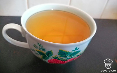 Вкусный, ароматный, витаминный чай готов. 