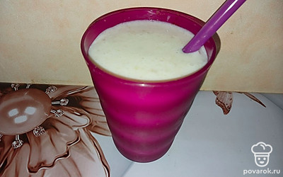 Подавать с трубочкой.