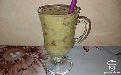 Подавать с трубочкой.