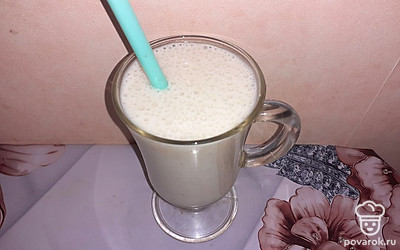 Подавать с трубочкой.