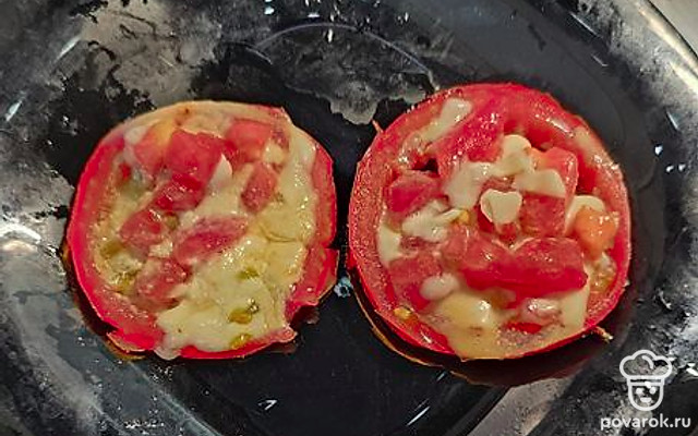 Помидор с сыром и майонезом — Рецепт с фото