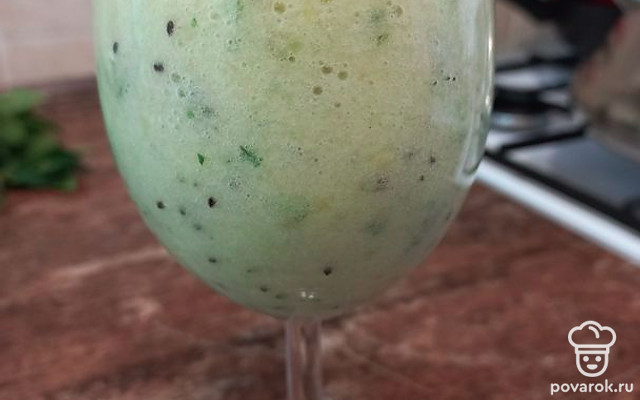Бананово-мятный смузи — Рецепт с фото